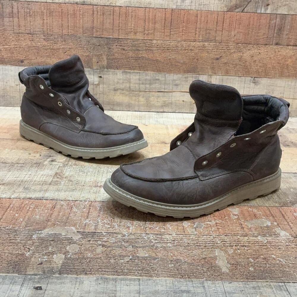 Sorel NM3851-256 Boots Mens Size 11 44 Brown Leather Round Toe Chukka Ankle